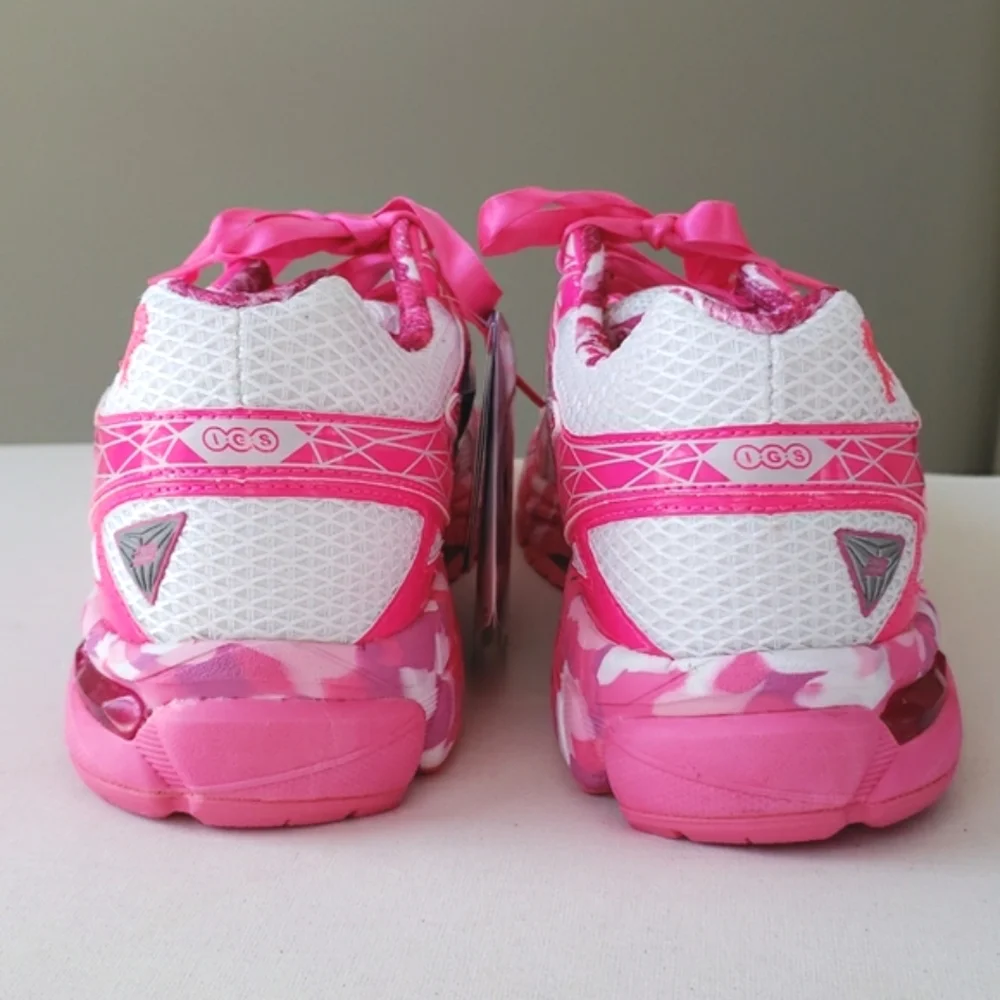 Asics women's 9.5 Breast Cancer Awareness Pink Ribbon GT 1000 3 PR - Picture 6 of 16